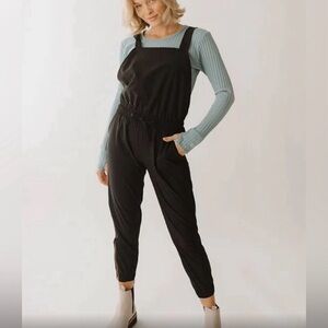 Albion Black Jumpsuit Overalls